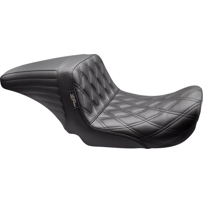 Le pera Kickflip Up Front Seat - Double Diamond - Black - Dyna '06-'17