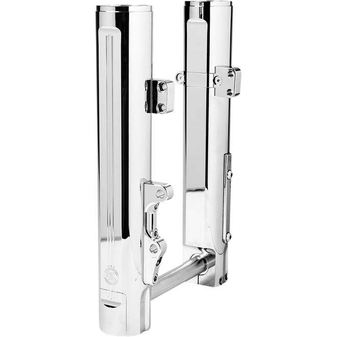 Performance machine (pm) Fork Leg - 49 mm - Chrome - Lower - Single Disc