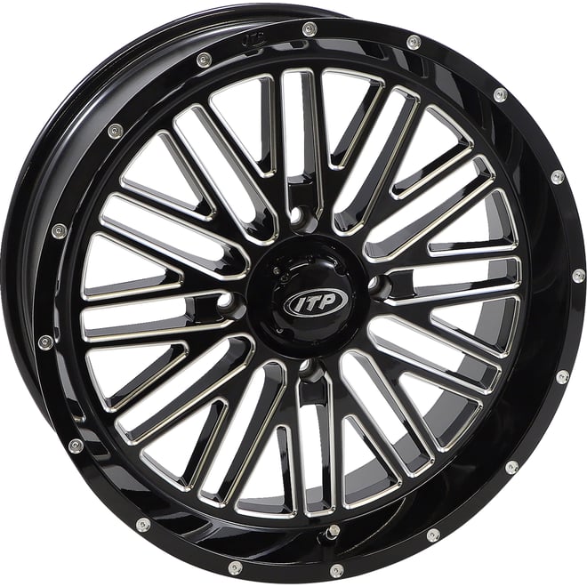 Itp Wheel - Momentum - Front/Rear - Black/Milled - 18x6.5 - 4/137 - 4+2.5 (+10 mm)