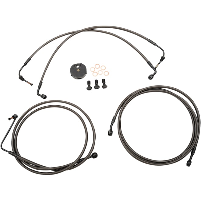La choppers Brake Lines - 18" - 20" Ape Hanger Handlebars - Midnight La choppers Brake Lines - 18" - 20" Ape Hanger Handlebars - Midnight