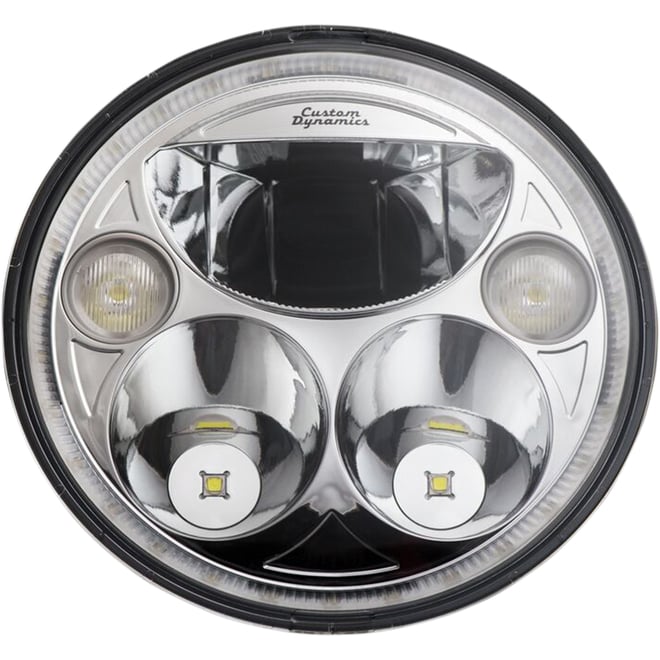 Custom dynamics 7" TruBEAM® Headlamp - Chrome - Chief Custom dynamics 7" TruBEAM® Headlamp - Chrome - Chief