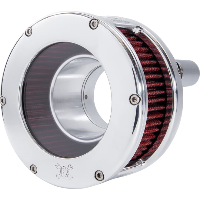 Feuling oil pump corp. BA Series Air Cleaner Kit - Chrome - Red Filter