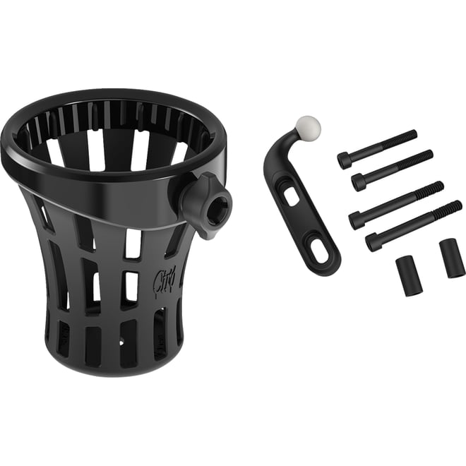 Ciro Drink Holder - Gen 2 - Big Ass® - Black - Black Perch Mount