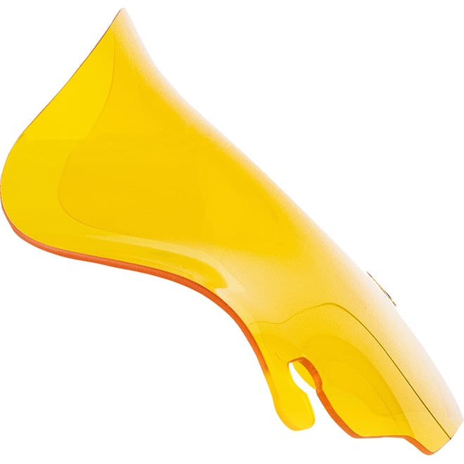 Klock werks Kolor Flare™ Windshield - 6-1/2" - Yellow - FLH