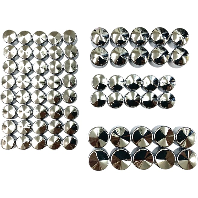 Drag specialties Bolt Covers - Engine - Chrome - M8