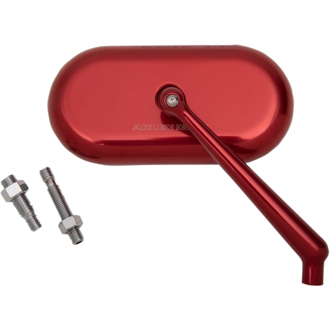 Arlen ness Mirror - Side View - Oval - Red - Right