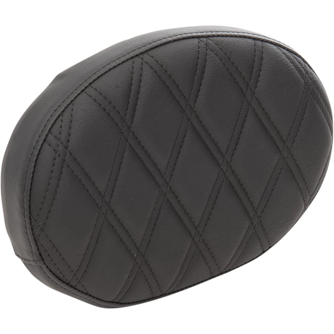 Drag specialties Oval Sissy Bar Pad - Double Diamond - Black Stitch - FL '99-'22