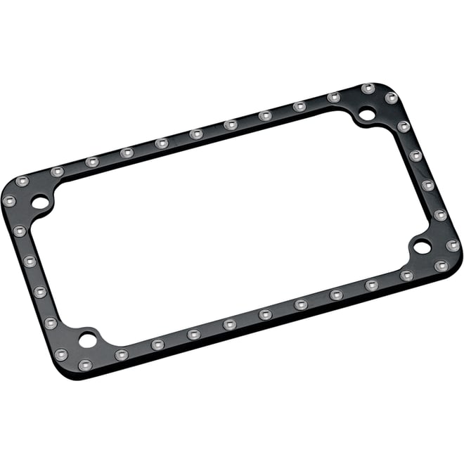 Covingtons License Plate Frame - Machined Diamond-Edge - Black