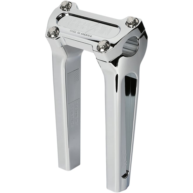 Thrashin supply co. Risers - Straight - 8" - Chrome