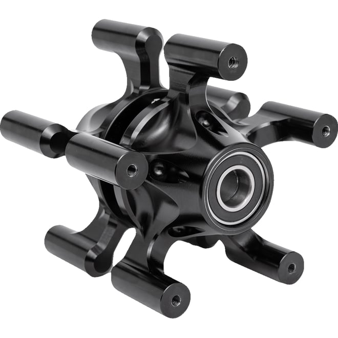 Arlen ness Spider Hub - Dual Disc - Front - Black