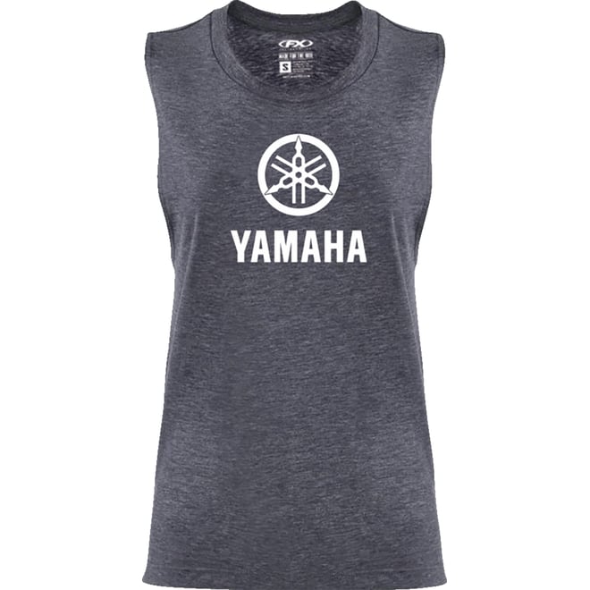 Factory Effex Women's Yamaha Idol Muscle Tank Top Heather Navy 