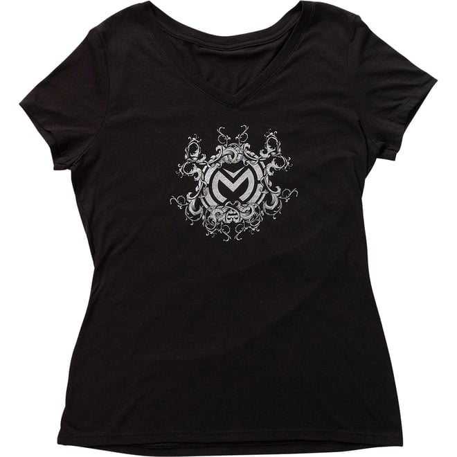 Moose Racing Women's Filigree T Shirt Black 