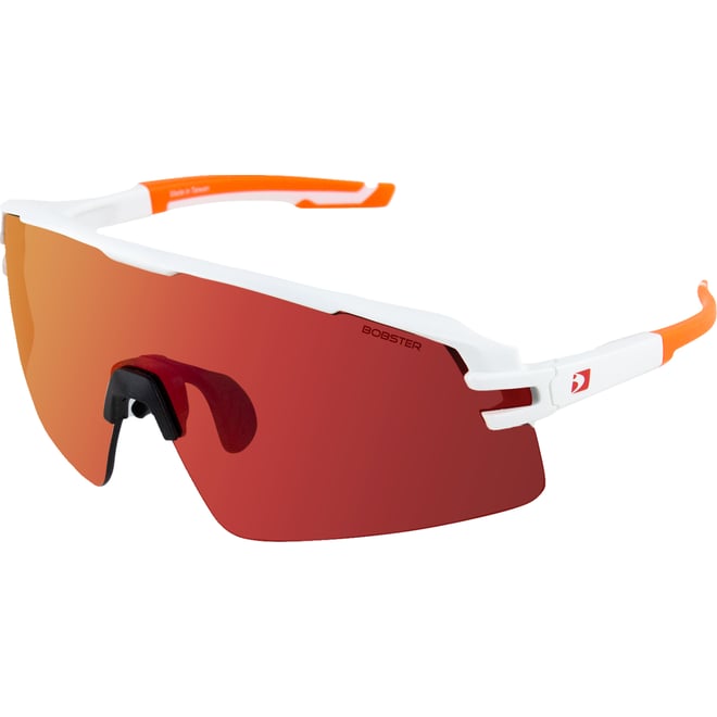 Bobster Flash Sunglasses - Matte White/Orange - Smoke Black Red Revo Bobster Flash Sunglasses - Matte White/Orange - Smoke Black Red Revo