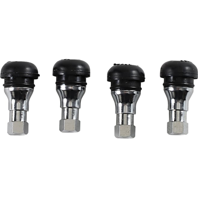 Moose utility Valve Stem - Push-In - Chrome/Black
