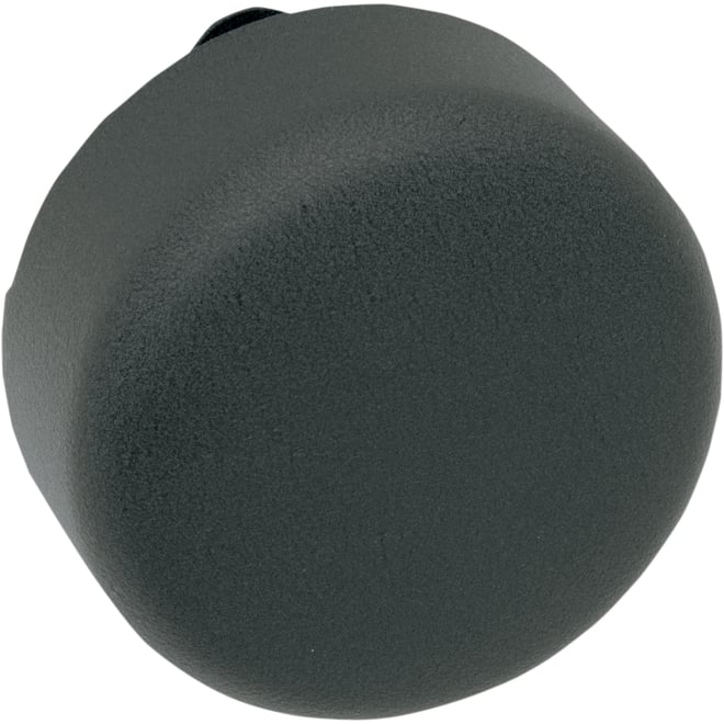 Drag specialties Round Horn Cover - Black Wrinkle