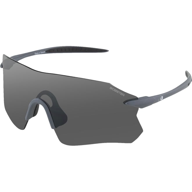 Bobster Aero Sunglasses - Matte Gray - Smoke Silver Mirror Bobster Aero Sunglasses - Matte Gray - Smoke Silver Mirror