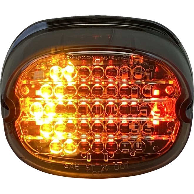 Custom dynamics Taillight w/ Integrated Turn Signal - No Window - Smoke Lens