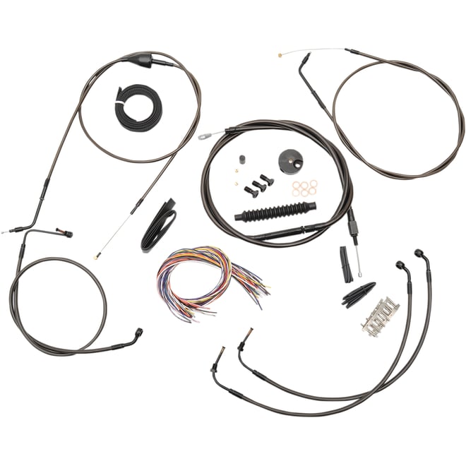 La choppers Handlebar Cable/Brake Line Kit - Complete - 15" - 17" Handlebars - Midnight La choppers Handlebar Cable/Brake Line Kit - Complete - 15" - 17" Handlebars - Midnight