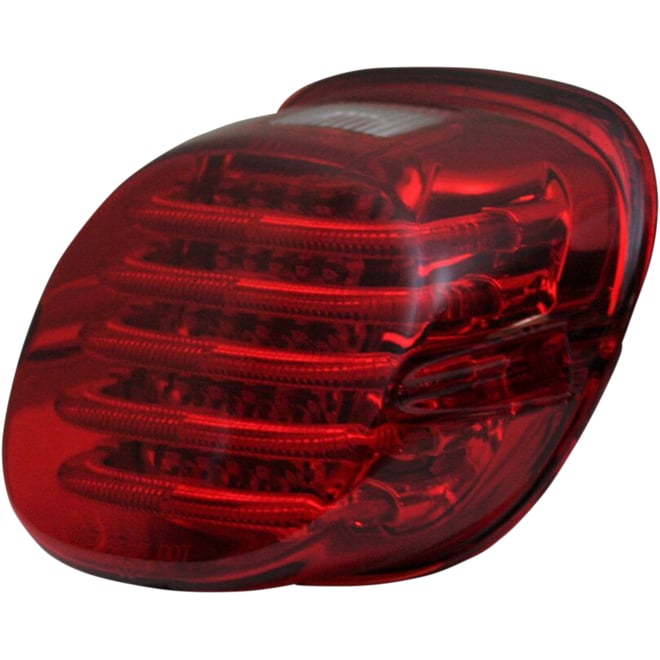 Custom dynamics Taillight - with License Plate Illumination Window - Red
