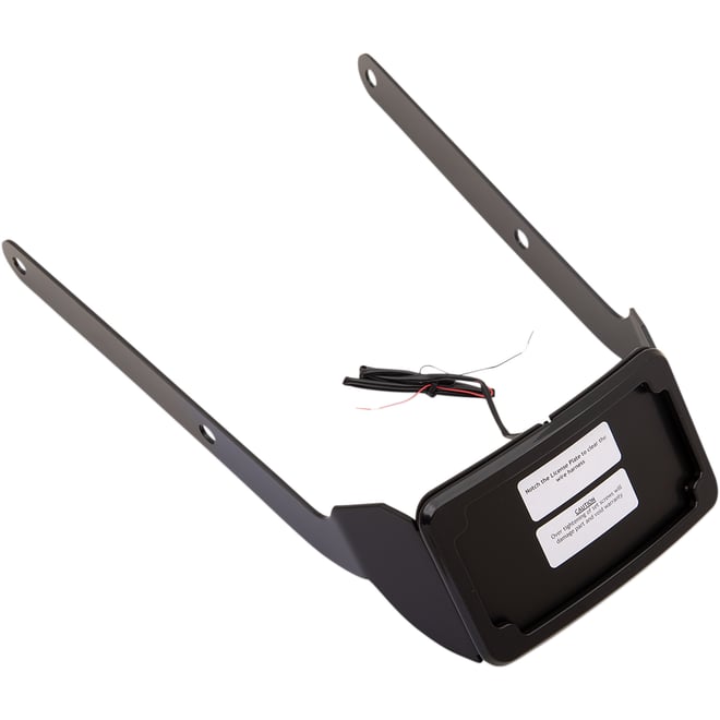 Cycle visions LP Plate Frame & Mount with Tag Light - FXSB - Black