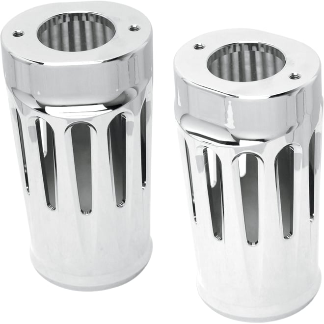Arlen ness Fork Boot Covers - Chrome - Deep Cut - FLHTD