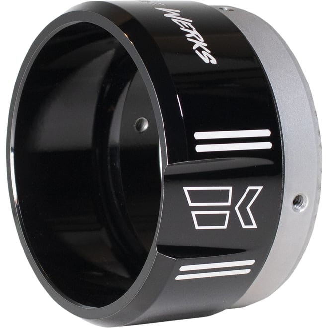 Khrome werks 4-1/2" Klassic Tip - Right - Black Powdercoat