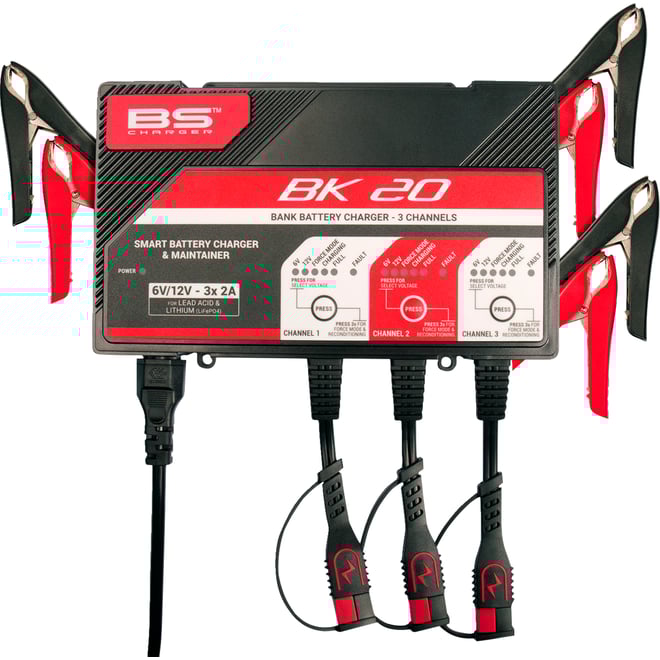 Bs battery Charger - BK20 - 12V - 3 x 2A Bs battery Charger - BK20 - 12V - 3 x 2A