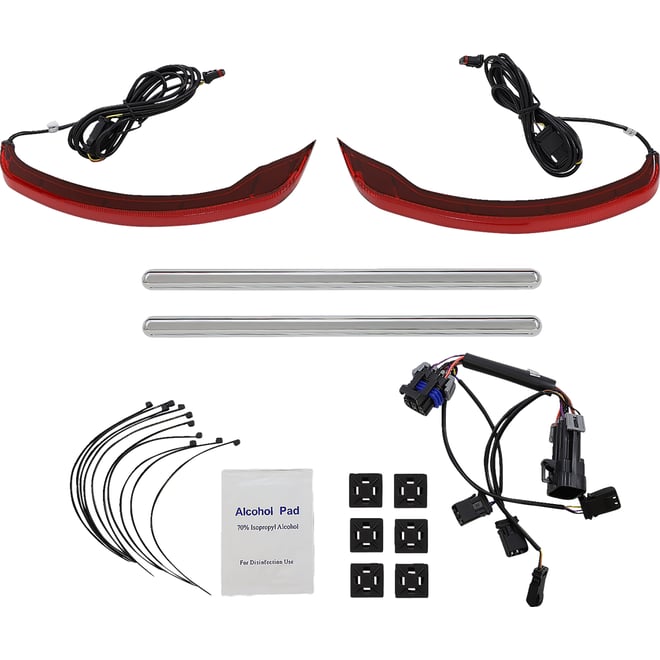 Custom dynamics Saddlebag Lights - Low Profile - Red Lens - Indian Custom dynamics Saddlebag Lights - Low Profile - Red Lens - Indian