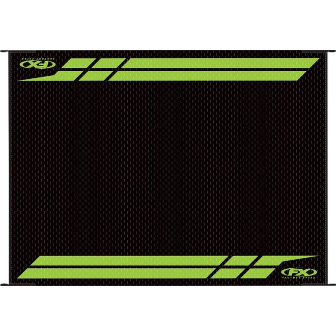 Factory effex RV Mat - Black/Green - Kawasaki