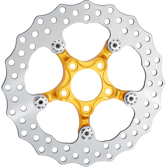 Arlen ness Spider Rotor - 11-1/2" - Gold Arlen ness Spider Rotor - 11-1/2" - Gold
