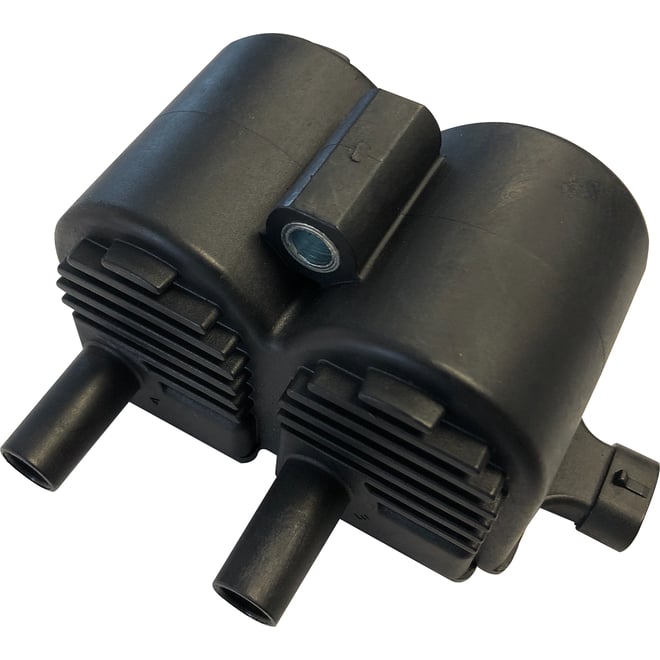 Drag specialties Dual-Fire Ignition Coil - Harley Davidson - Gray
