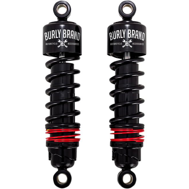 Burly brand Slammer Plus Shocks - Black - FLH