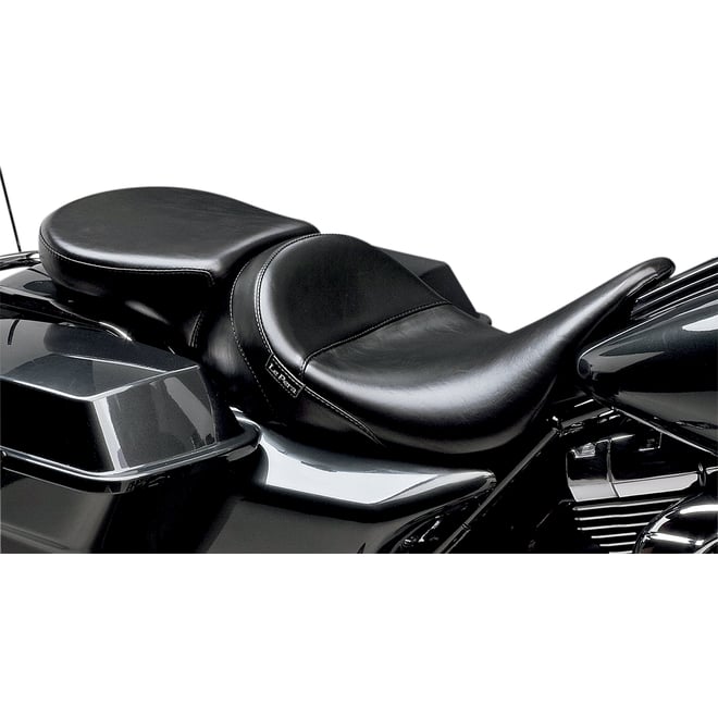 Le pera Aviator Pillion Pad - Wide - Smooth - Black - FL '08-'23