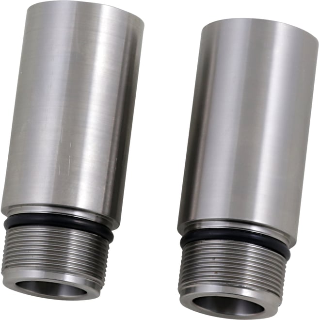 Cycle visions Chrome Fork Tube Extensions - 39 mm Diameter - Extends +3"