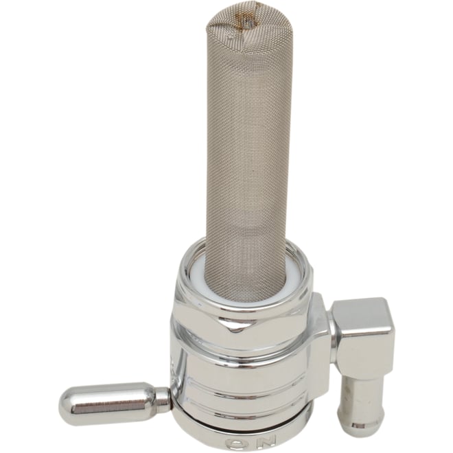 Golan products "Click-Slick" Fuel Petcock - Downward - Chrome - 22mm