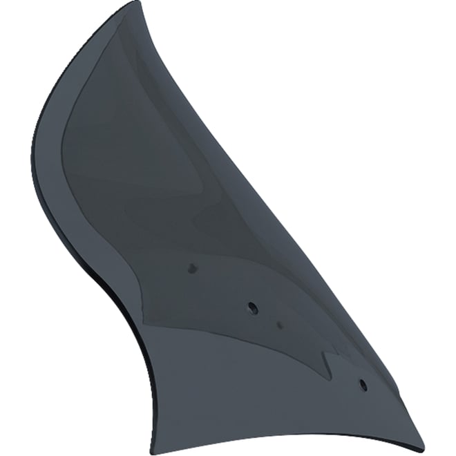 Klock werks Flare™ Windshield - 13-1/2" - Dark Smoke - FLTR