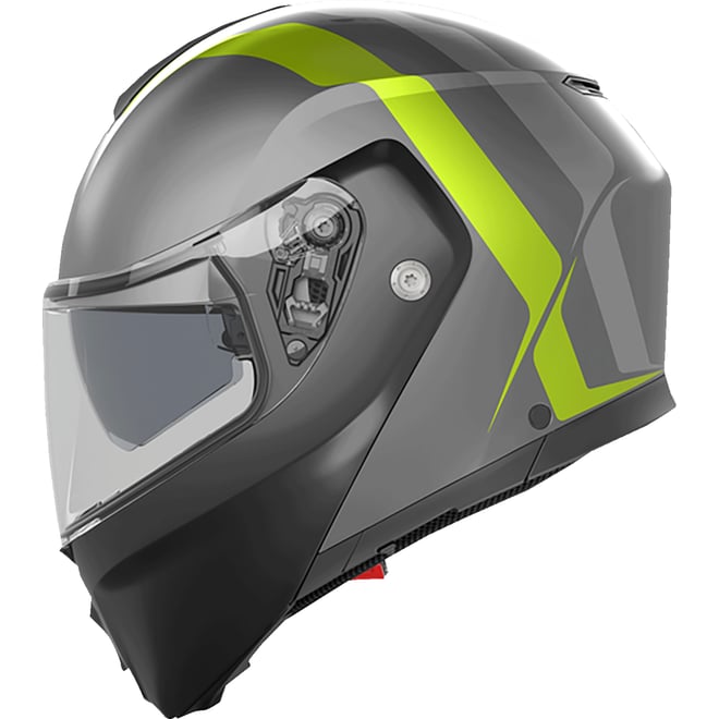 AGV Streetmodular Helmet Resia Matte Gray/Black/Yellow Fluo AGV Streetmodular Helmet Resia Matte Gray/Black/Yellow Fluo