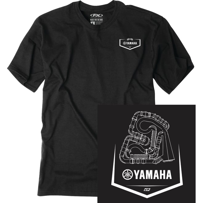 Factory Effex Yamaha Track T Shirt Black Factory Effex Yamaha Track T Shirt Black