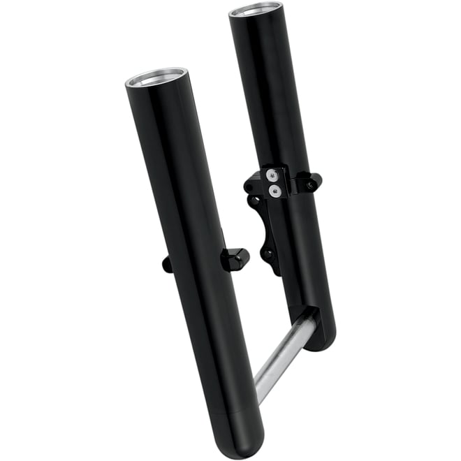 Arlen ness Fork Legs - Black Anodized - Smooth - Dual Disc - '08-'13 FLT