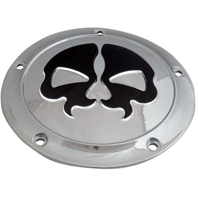 Drag specialties Split Skull Derby Cover - Chrome