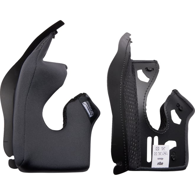 Agv K3 Cheek Pads - Gray/Black - 40 mm