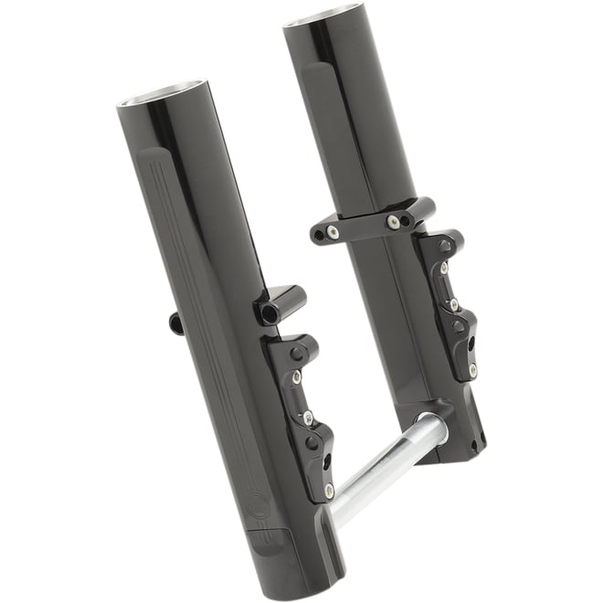 Performance machine (pm) Fork Leg Kit - Black - Lower - Dual Disc - '14-'20 FL