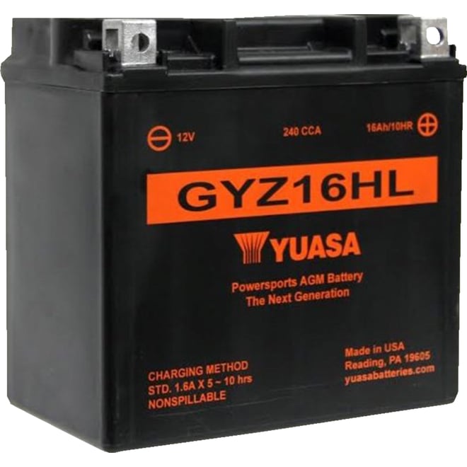 Yuasa AGM Battery - GYZ16HL
