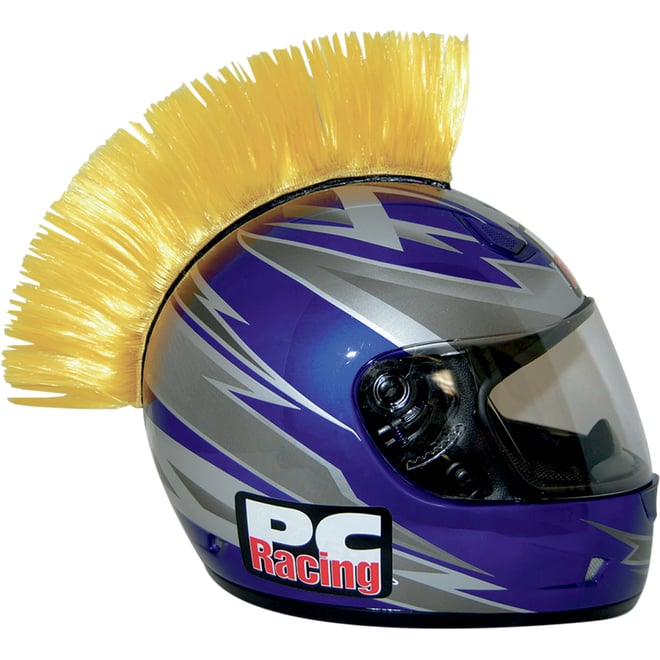 Pc racing Helmet Mohawk - Yellow