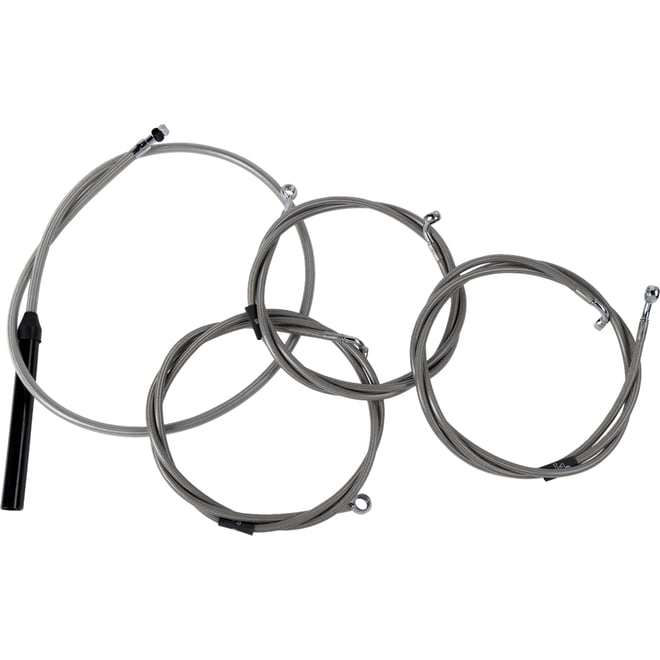 La choppers Handlebar Cable/Brake Line Kit - Complete - Stock Handlebars - Stainless La choppers Handlebar Cable/Brake Line Kit - Complete - Stock Handlebars - Stainless