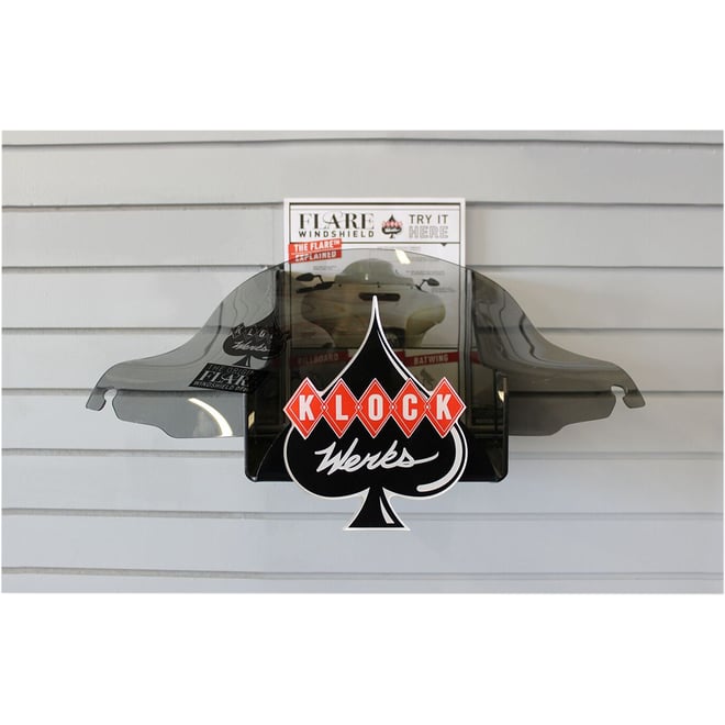 Klock werks Flare Windshield Display with Flyer