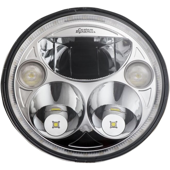 Custom dynamics 7" TruBEAM® Headlamp - Chrome - Chieftain Custom dynamics 7" TruBEAM® Headlamp - Chrome - Chieftain
