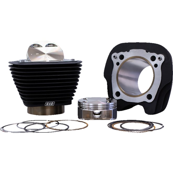 S&s cycle 129" Big Bore Cylinder Kit - Black - M8