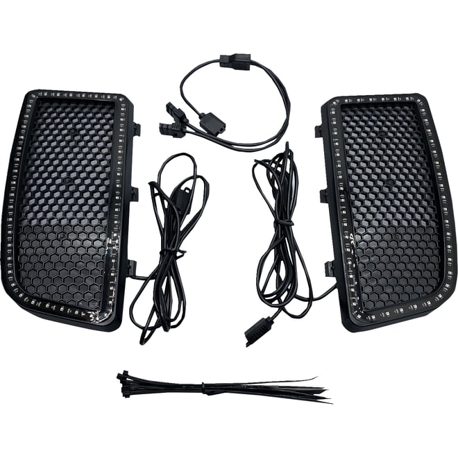 Custom dynamics LED Light Inserts - Lower Fairing