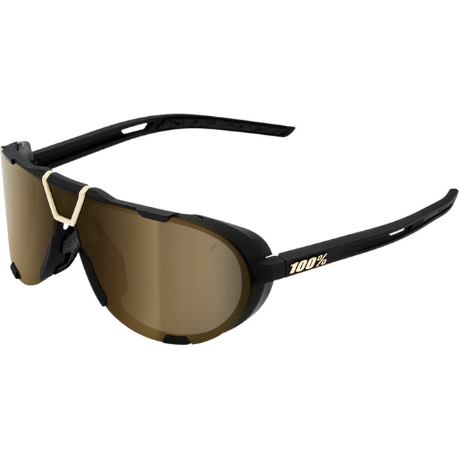 100% Westcraft Sunglasses - Soft Tact Black - Soft Gold Mirror 100% Westcraft Sunglasses - Soft Tact Black - Soft Gold Mirror